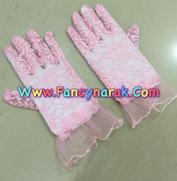 ถุงมือสีชมพู ขนาดเด็กอนุบาล ถุงมือสีชมพู ขนาดเด็กอนุบาล