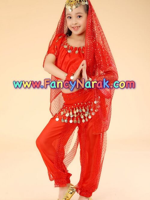 ชุดระบำหน้าท้อง (แขนสั้น) Belly Dance