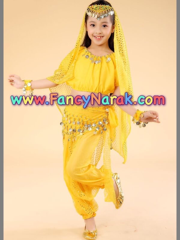 ชุดระบำหน้าท้อง (แขนสั้น) Belly Dance