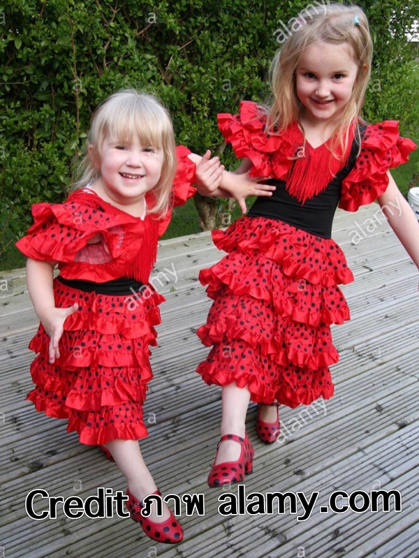 ชุดสเปน flamenco ฟลาเมงโก ฟลาเมงโก้ spain