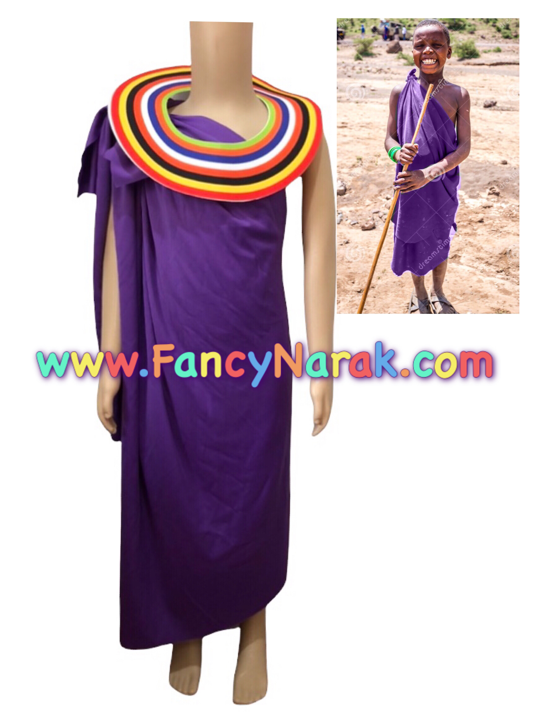 ชุดเคนย่า kenya maasai (ไม่รวมไม้เท้า)
