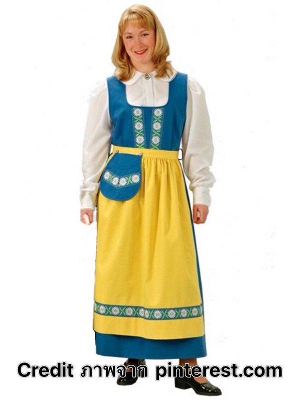 ชุดยุโรป ชุดสวีเดน sweden ผู้ใหญ่