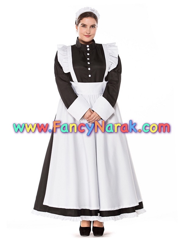 ชุดแฟนซีคนอ้วน ชุดอังกฤษ ชุดเมด Maid